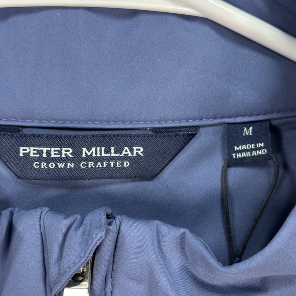 Peter Millar Vest Mens Medium Gray Blue Cambridge Crown Crafted Stretch NWT $265 - Picture 7 of 12